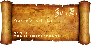 Zsombók Rita névjegykártya